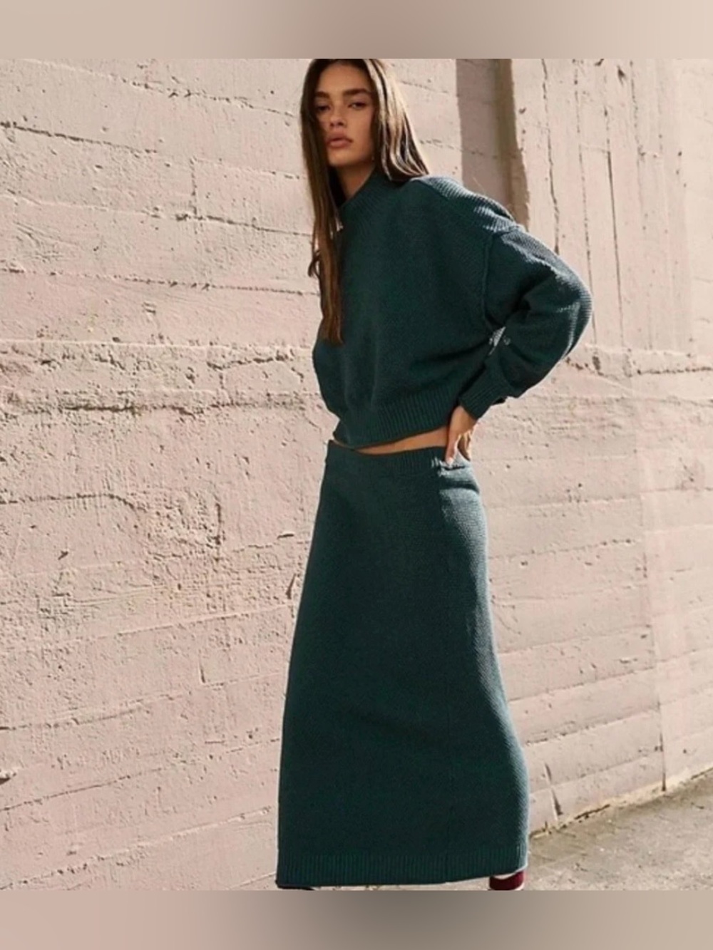 Free People Hailee Sweater Skirt Set
